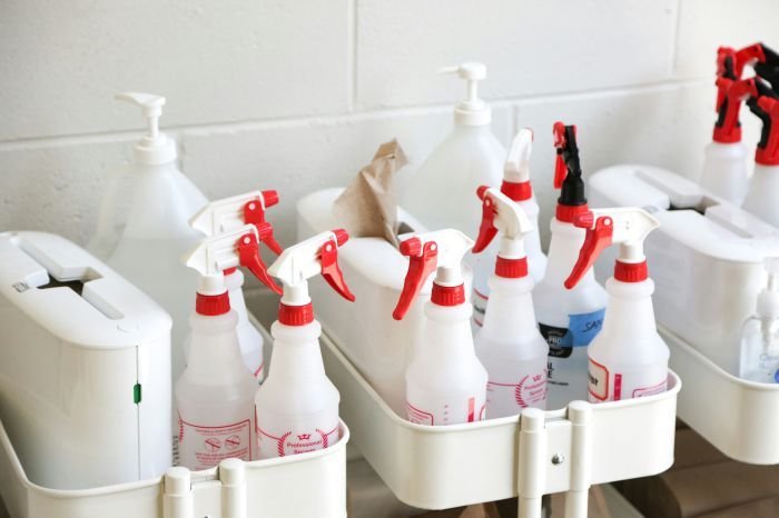 Cleaning supplies for stains removal