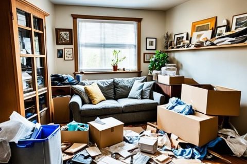 Living Room Preparation for End of Tenancy