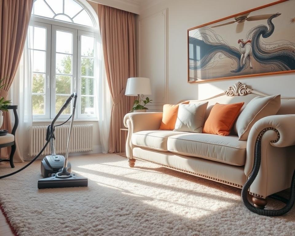 Professional cleaning services deep cleaning carpets and upholstery