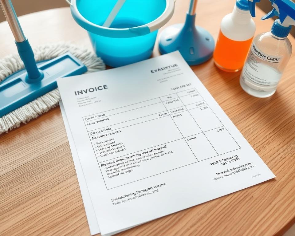 cleaning invoice details
