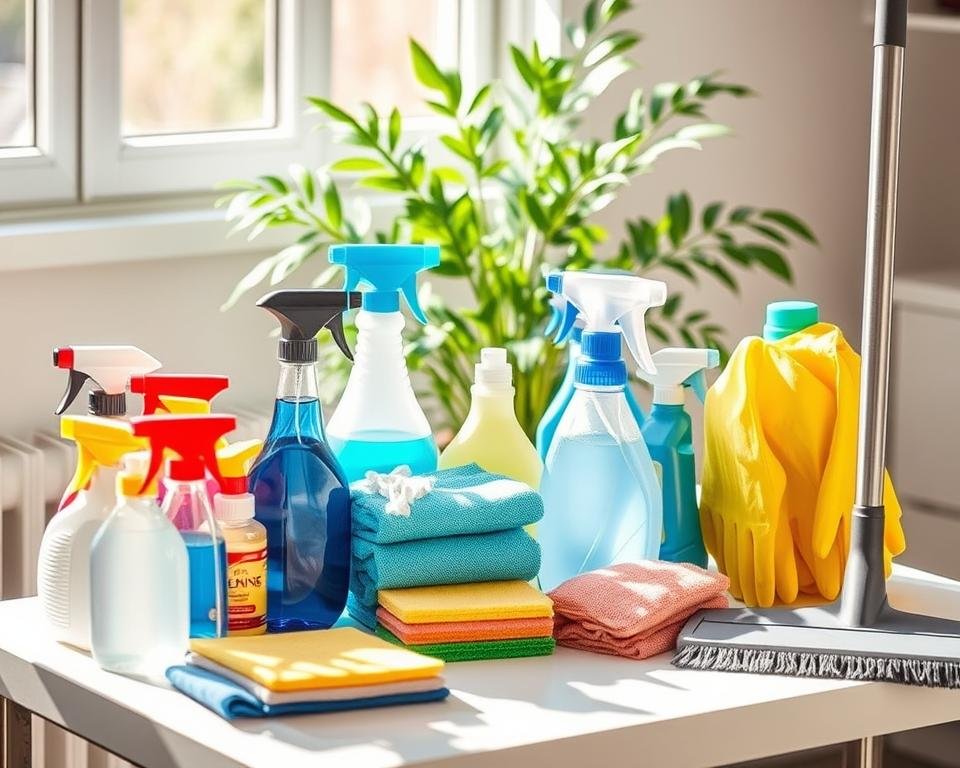 cleaning supplies preparation steps