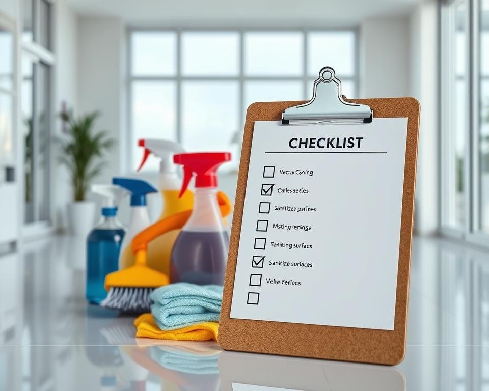 professional cleaning checklist