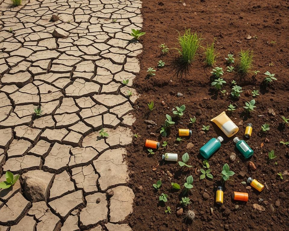 soil degradation and biodiversity loss