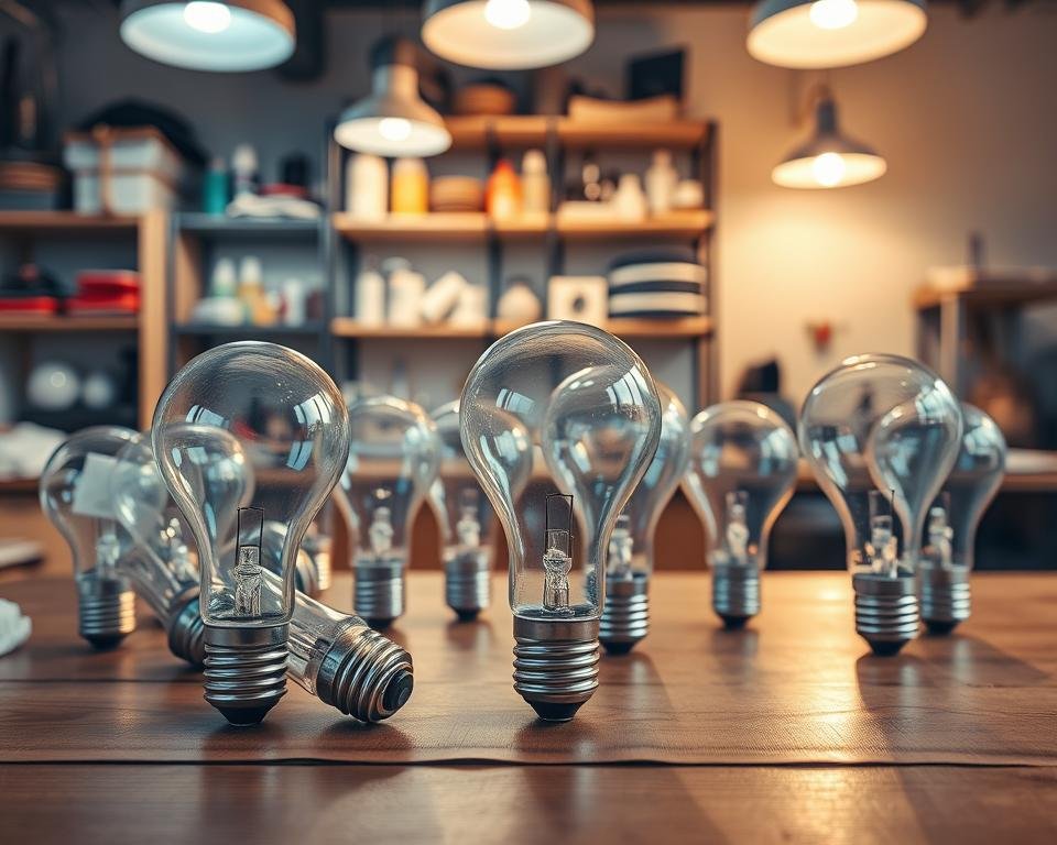 cleaning light bulbs