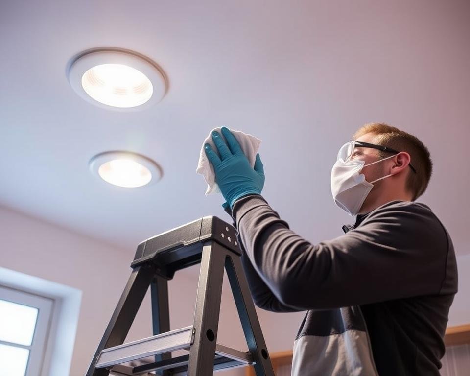 cleaning light fixtures