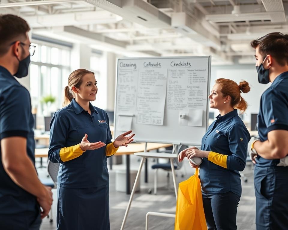 communicate with cleaning teams